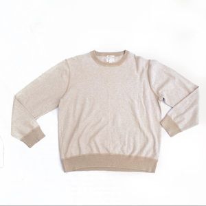 American Eagle | Tan Stripe Crewneck Pullover GUC